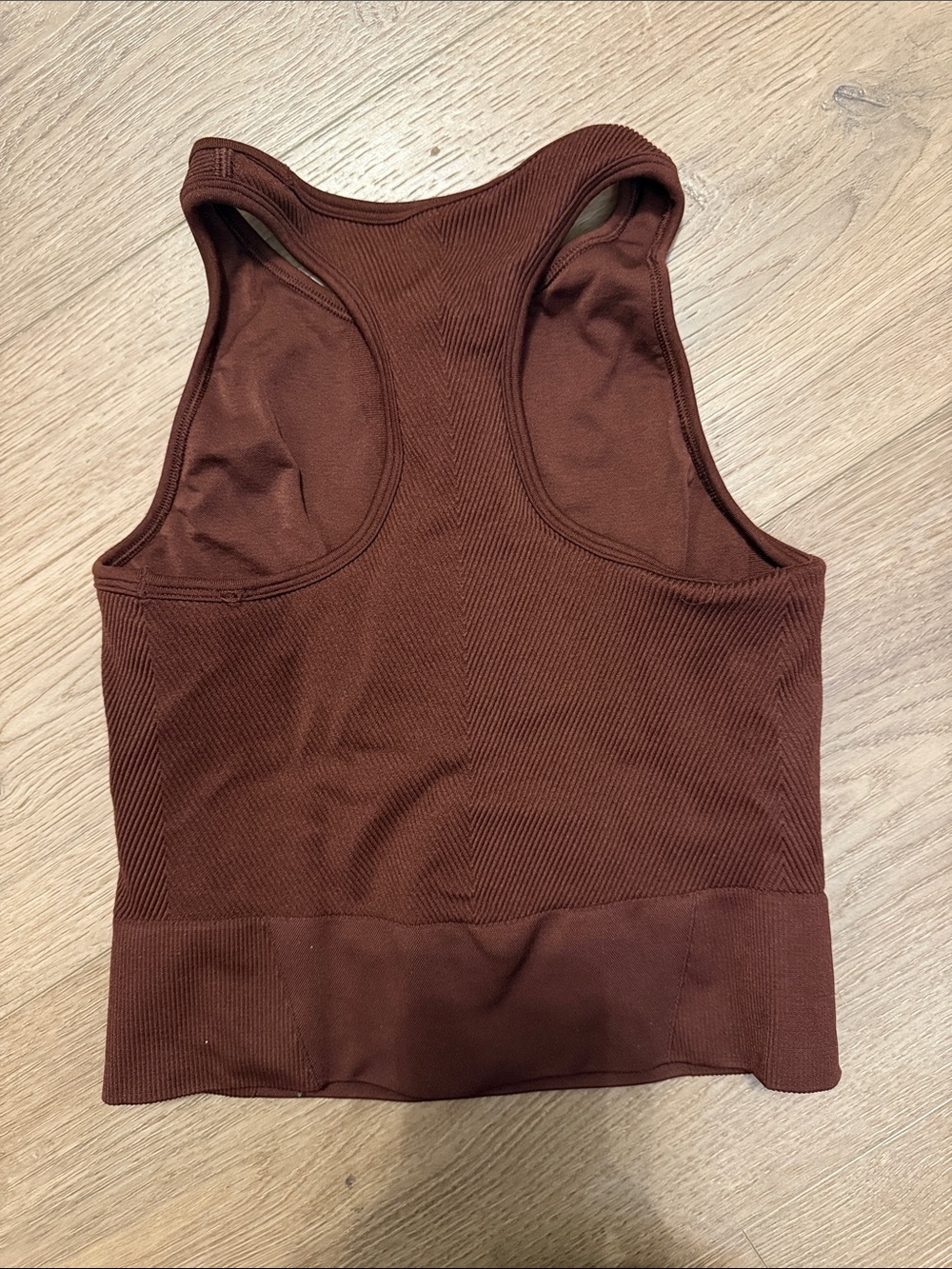 YPB Ribbed High-Neck Workout Top - Picture 2 of 2